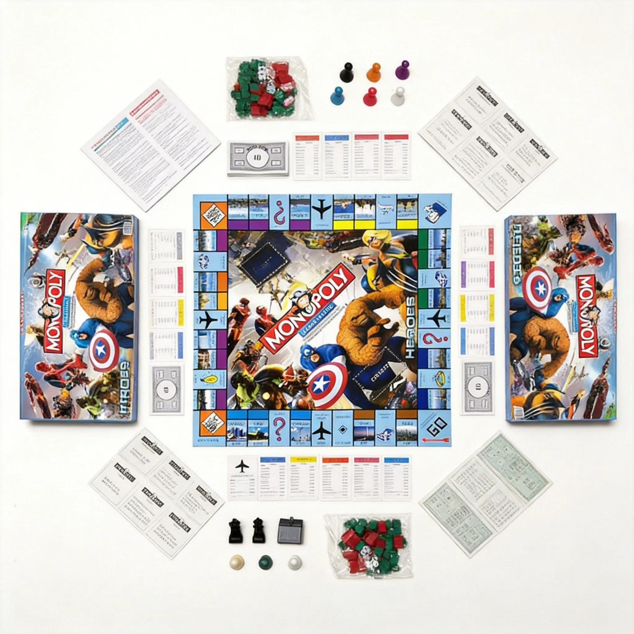 Hasbro Game Monopoly - Gioco da Tavolo Marvel Heroes Monopoly