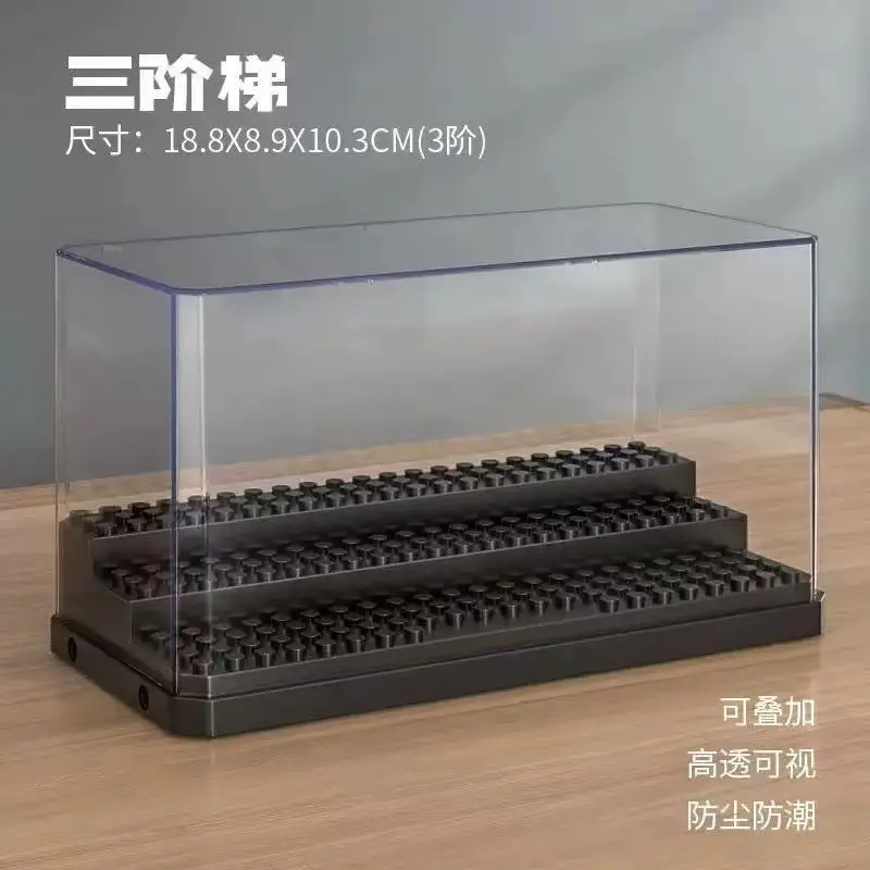 Lego Minifigure Holder - Scatola espositiva trasparente antipolvere compatibile con